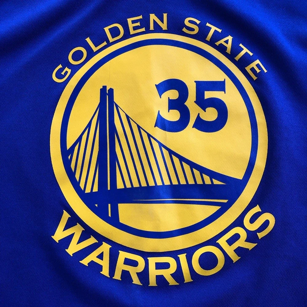 Adidas Golden State Warriors Kevin Durant Jersey Size Adult XL #35 NBA Blue Away